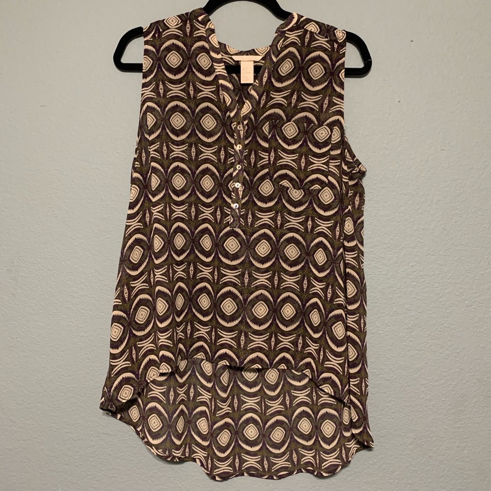 Stained glass print top